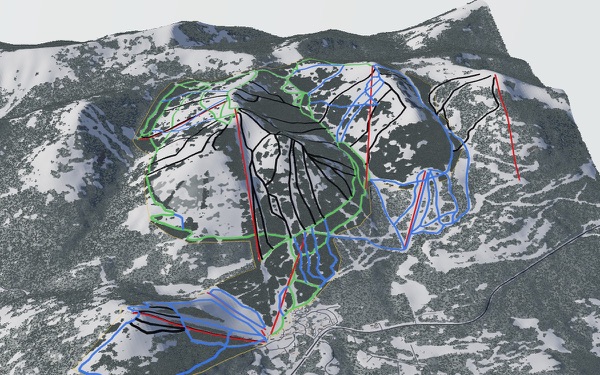 Red Mountain Resort 3D trail map