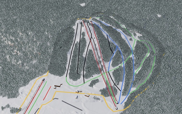 Royal Mountain 3D trail map