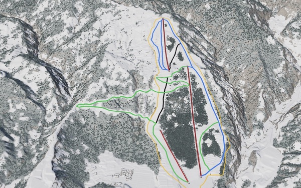Sakae Club Ski Resort 3D trail map