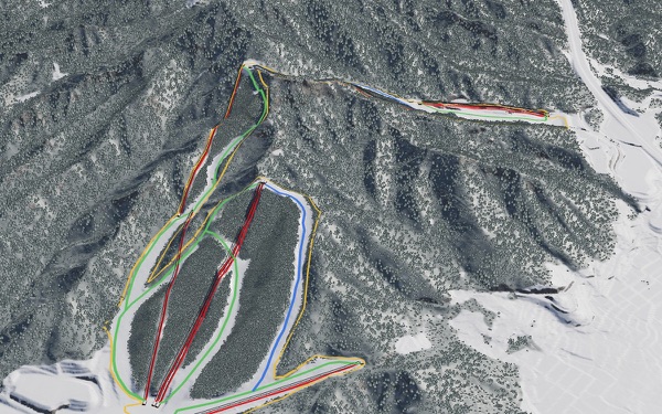 Saku Ski Garden Parada 3D trail map