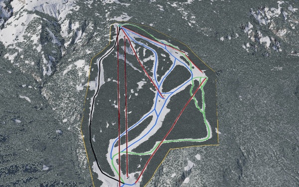 Sapporo Kokusai Ski Resort 3D trail map