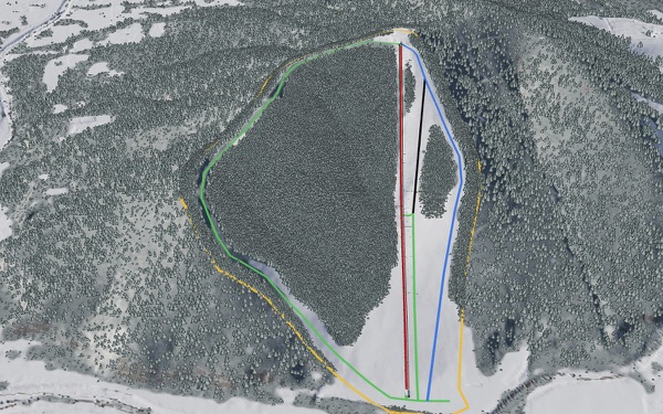 Shintokuyama 3D trail map
