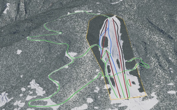 Shirakaba Highland International Ski Resort 3D trail map