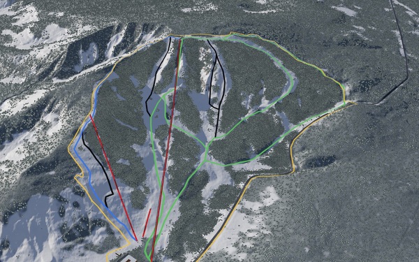 Silver Summit 3D trail map