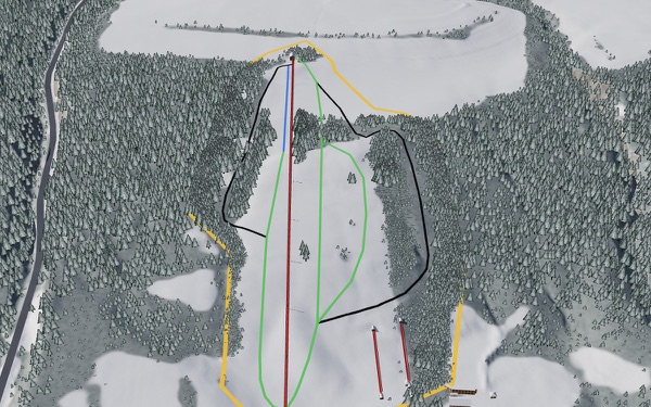 Skaneateles Ski Club 3D trail map
