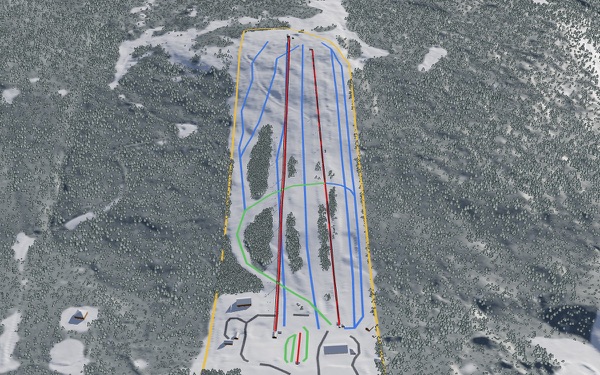 Ski Martock 3D trail map