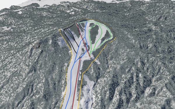 Ski Park Kanbiki 3D trail map