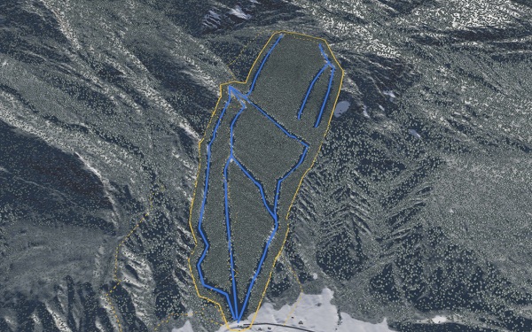 Ski Saguenay 3D trail map