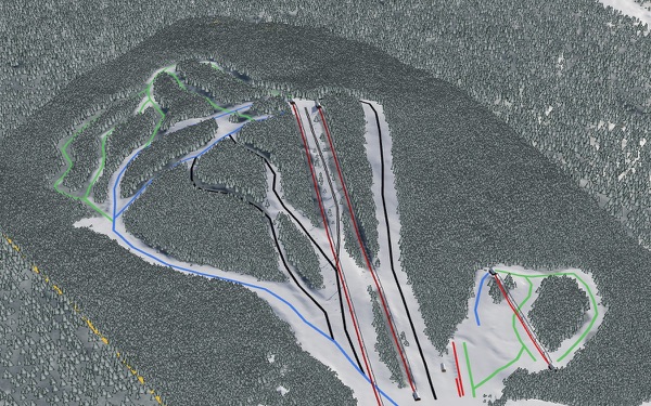Ski Sundown 3D trail map