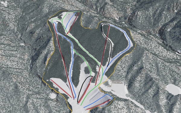 Snow Park Oze Tokura 3D trail map
