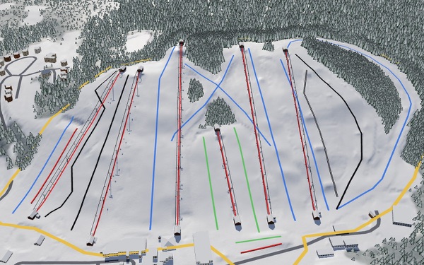 Snow Trails 3D trail map