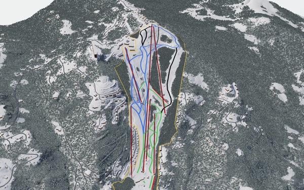Sugar Mountain Resort 3D trail map