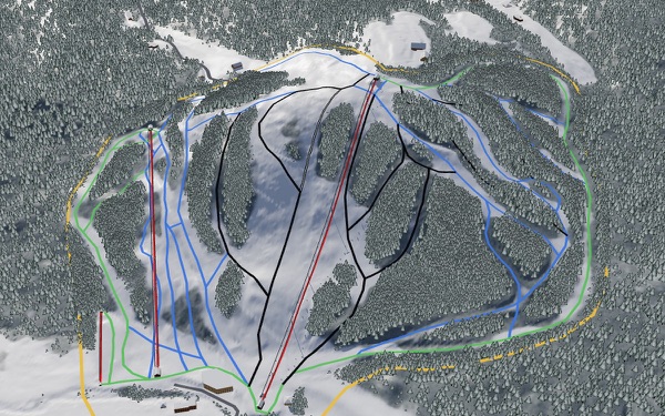 Suicide Six 3D trail map