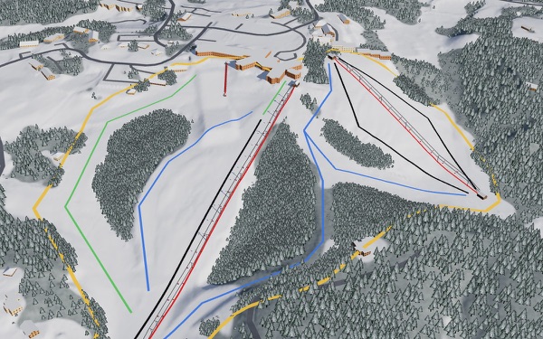 Summit Mountain 3D trail map