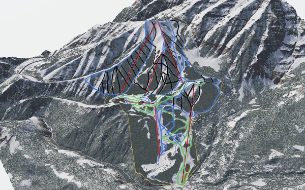 Sundance Resort 3D trail map