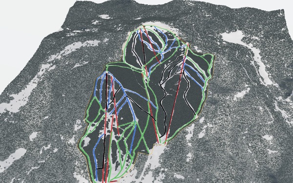 Sunrise Park Resort 3D trail map