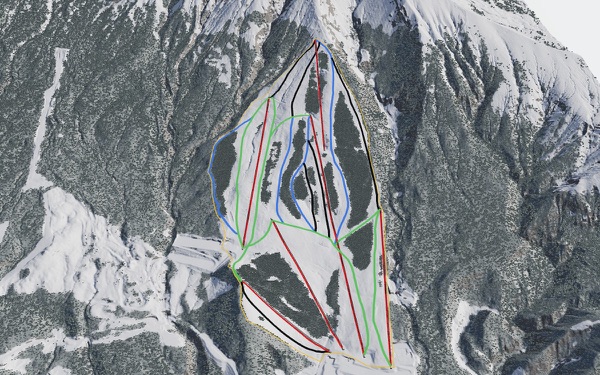 Tazawako Ski Area 3D trail map