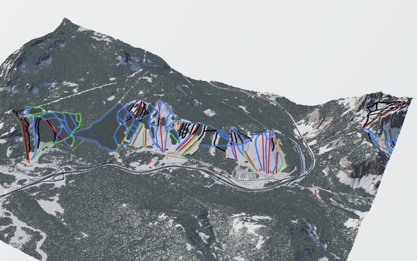 The Summit at Snoqualmie 3D trail map