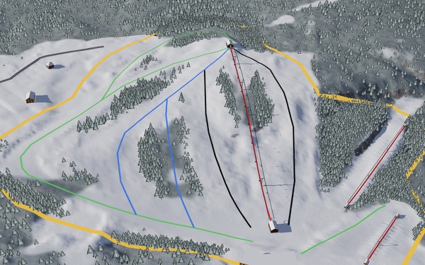 Toboski 3D trail map