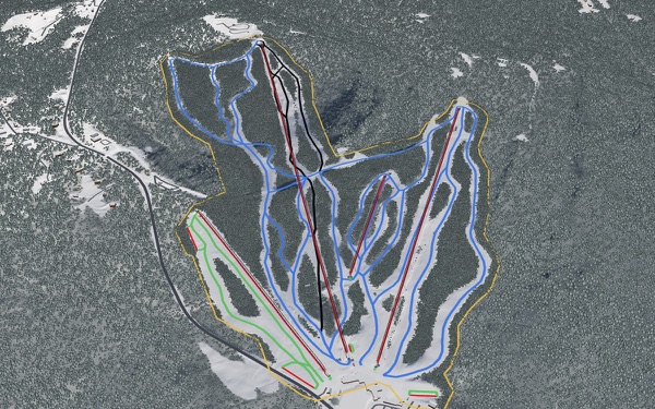 Wachusett Mountain 3D trail map