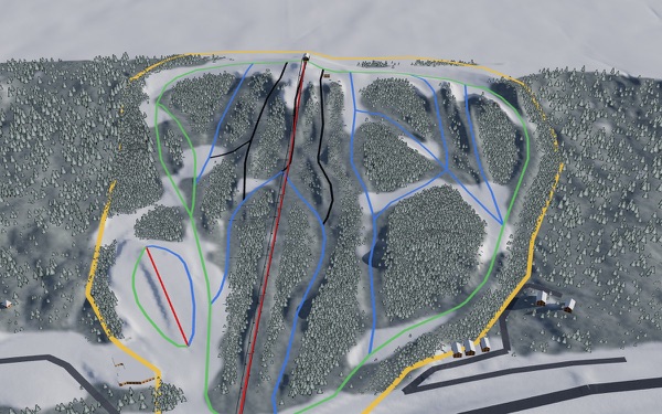 Wapiti Valley 3D trail map