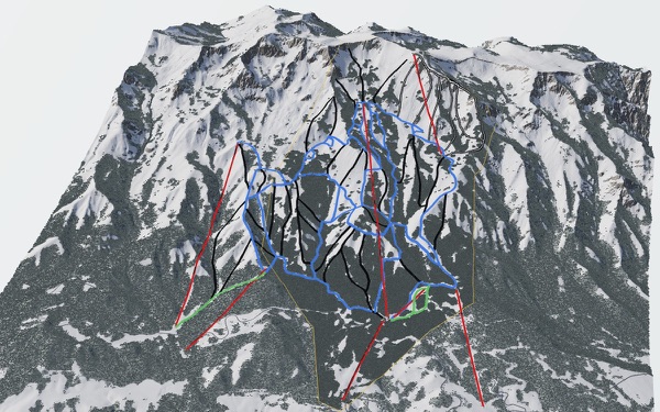Wasatch Peaks Ranch 3D trail map