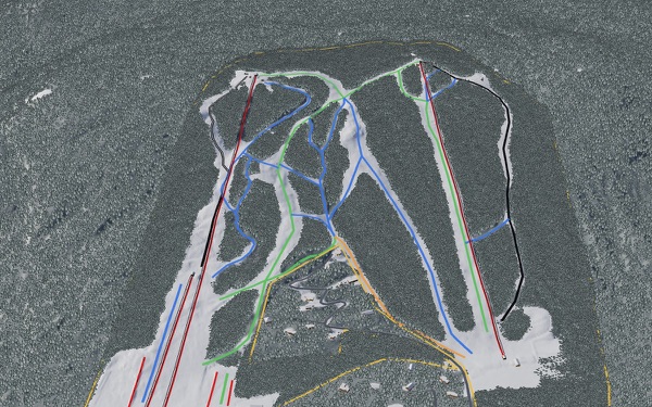 West Mountain 3D trail map