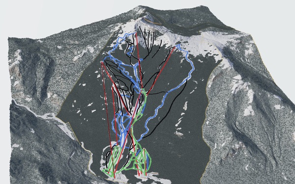 Whiteface Mountain Ski Area 3D trail map