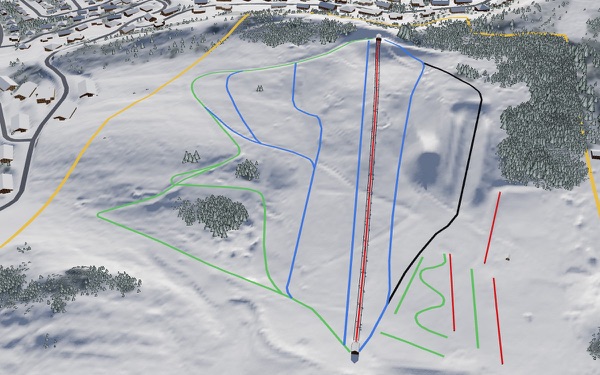 Woodward 3D trail map