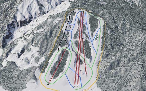 Yawata Highland 191 Resort 3D trail map