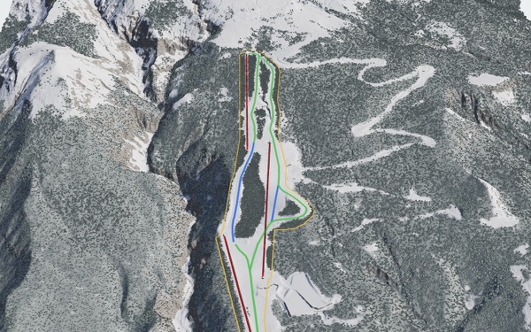 Zao Liza World 3D trail map